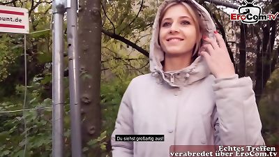 EroCom meeting - German student public pick up and outdoor fuck casting POV