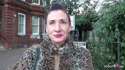 GERMAN SCOUT - thin redhead elder SCARLETT converse TO drill AT STREET audition